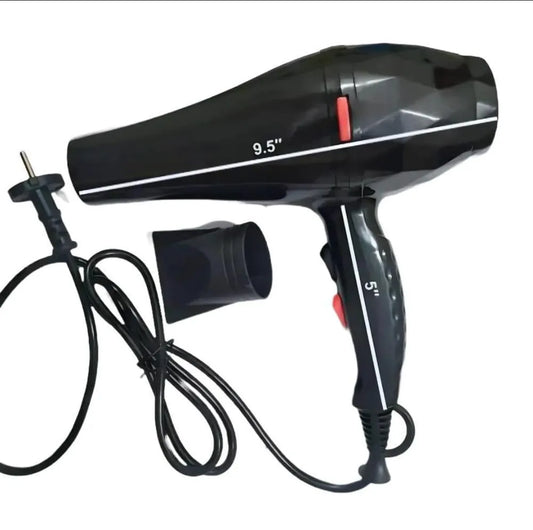 Fast Drying Hair Dryer for Women & Men – Lightweight ABS Hair Dryer with Ergonomic Handle – Black & Red