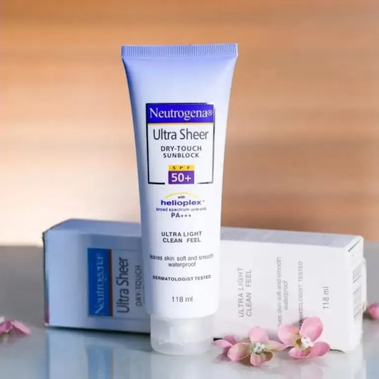 Neutrogena Ultra Sheer Dry Touch Sunblock SPF 50+ PA++++ | Lightweight Sunscreen for Face & Body